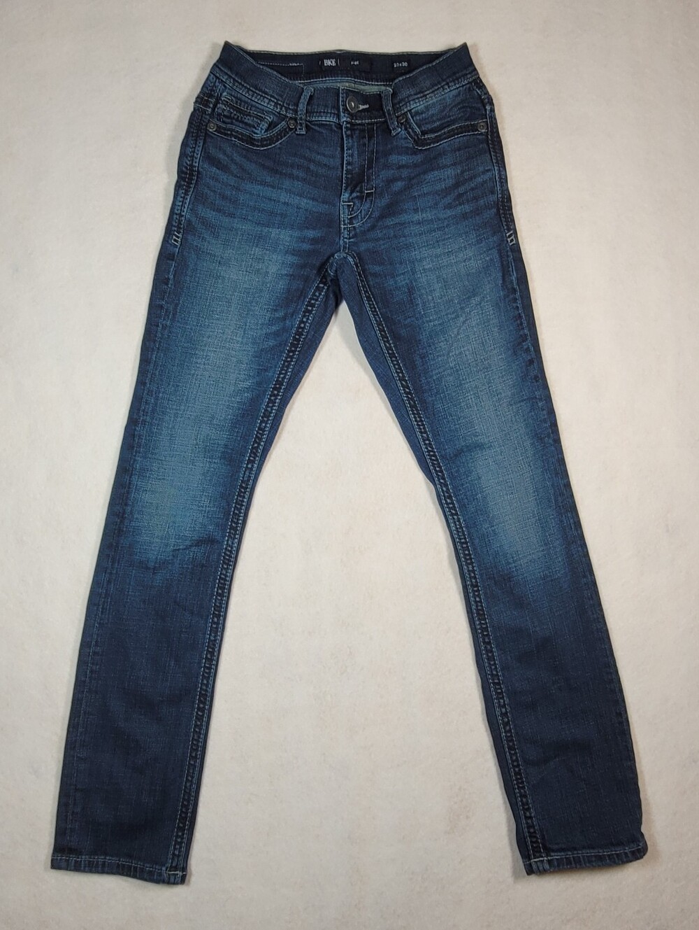 BKE Buckle Alec Mens Jeans Size 26x30 Straight Leg Dark Wash Stretch
